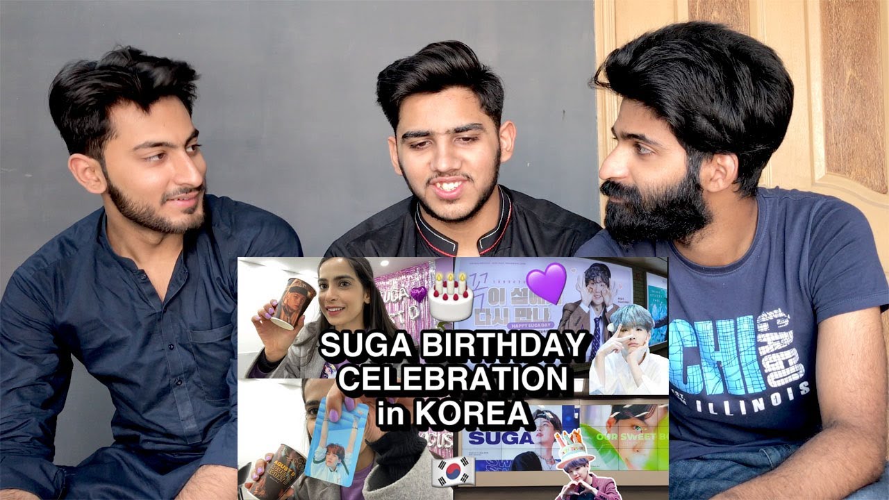 BTS SUGA BIRTHDAY CELEBERATION IN KOREA  || POOH IN KOREA  || REACTION   ||  @3HEntertainer15​