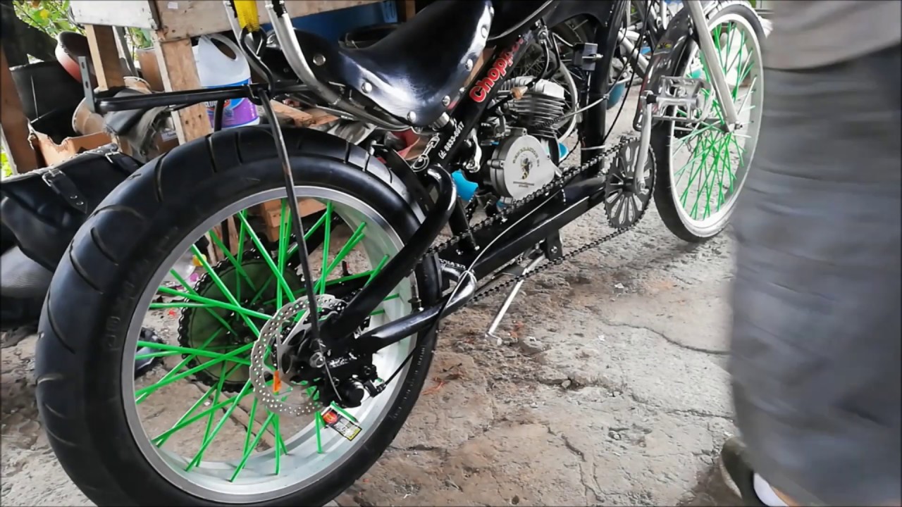 Freno de DISCO en la (BICIMOTO CHOPPER) continuación
