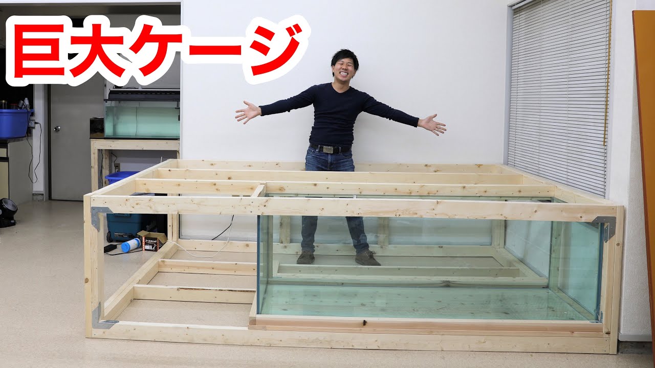 オオトカゲを飼う為の超大型ケージ作成企画始動！　台作り編