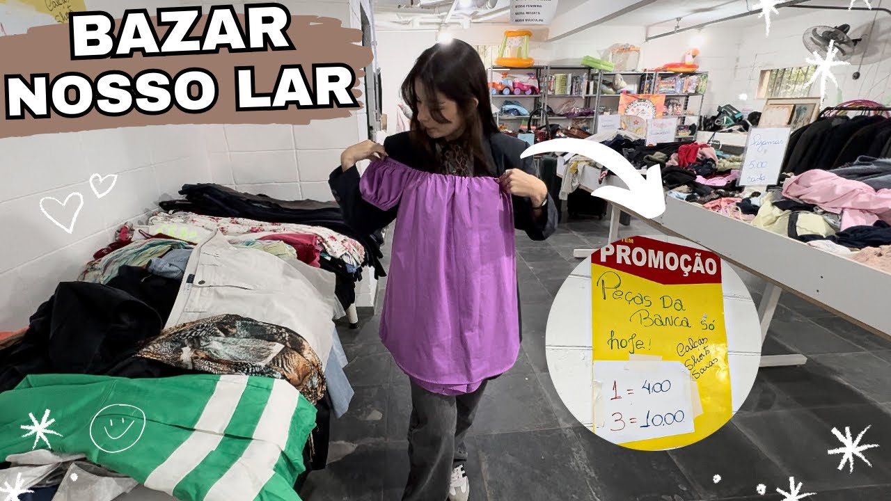 BAZAR/BRECHÓ NOSSO LAR | muitas promoções e finalmente consegui mostrar a parte de cima!