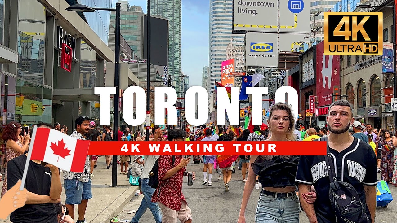 🇨🇦 Experience the BEST of Toronto Downtown Walking Tour in 4K Ultra HDR