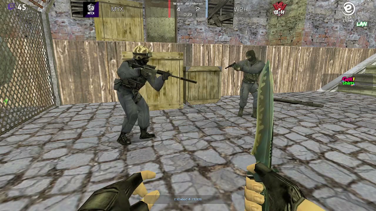 Myx vs w2h [de_inferno] - ZONA A (Liga Eternal LAN 2021) | Counter Strike 1.6
