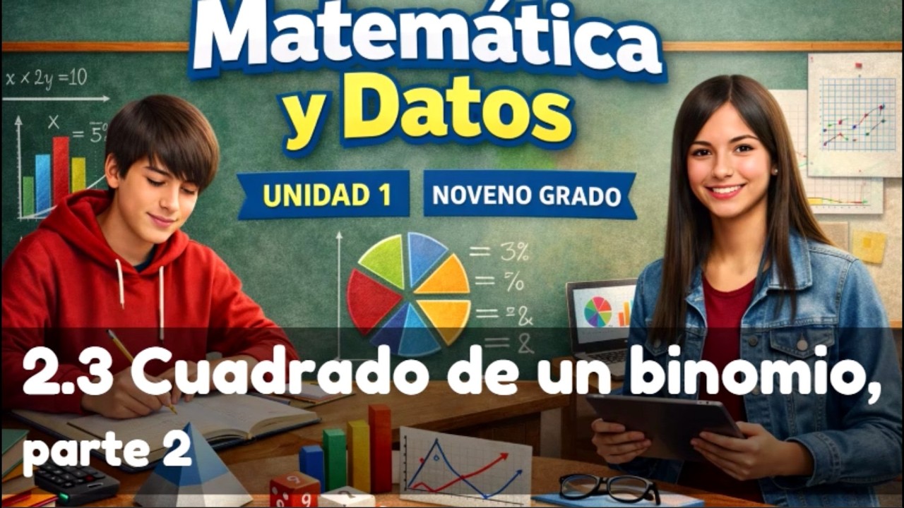 2.3 Cuadrado de un binomio, parte 2 || UNIDAD 1 || NOVENO GRADO