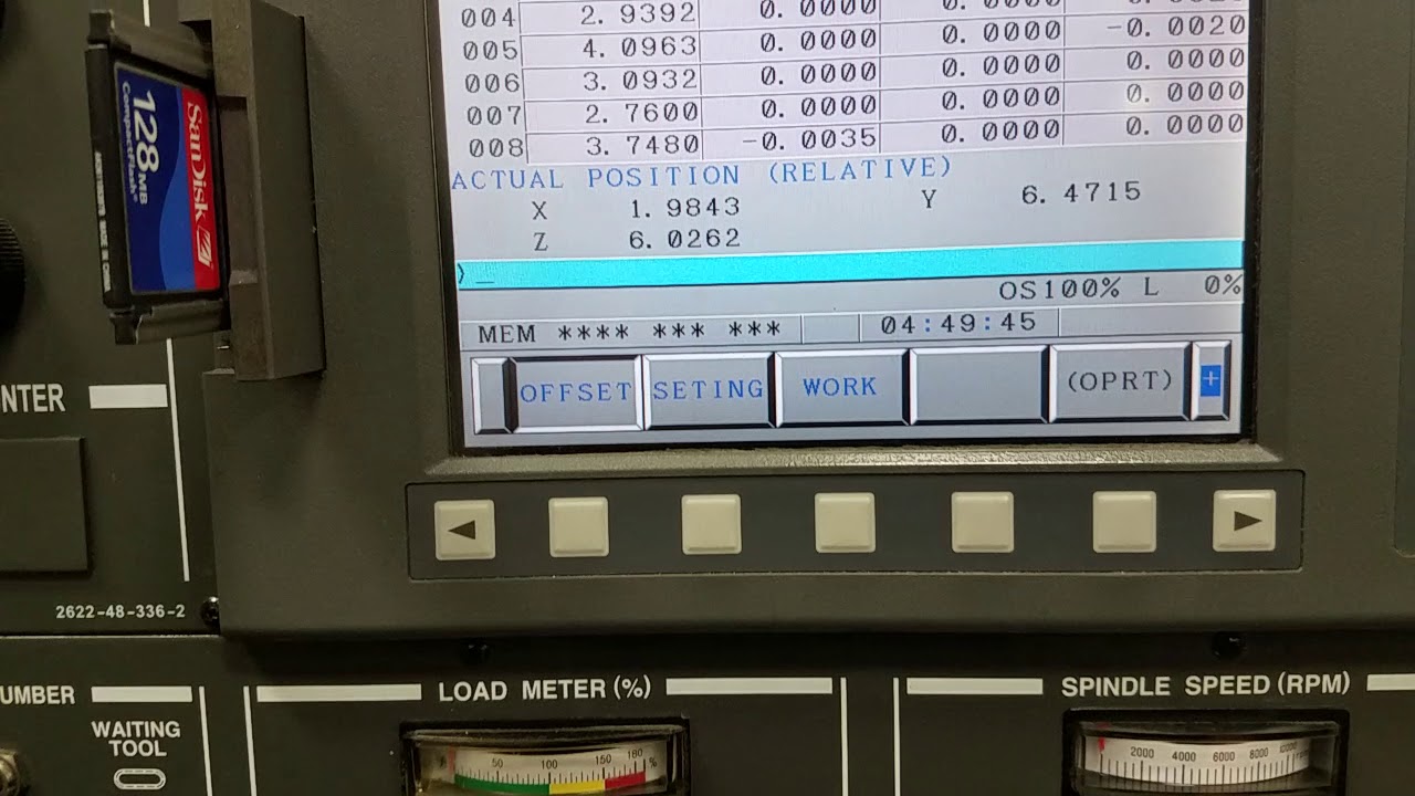 Macro variables for milling machine