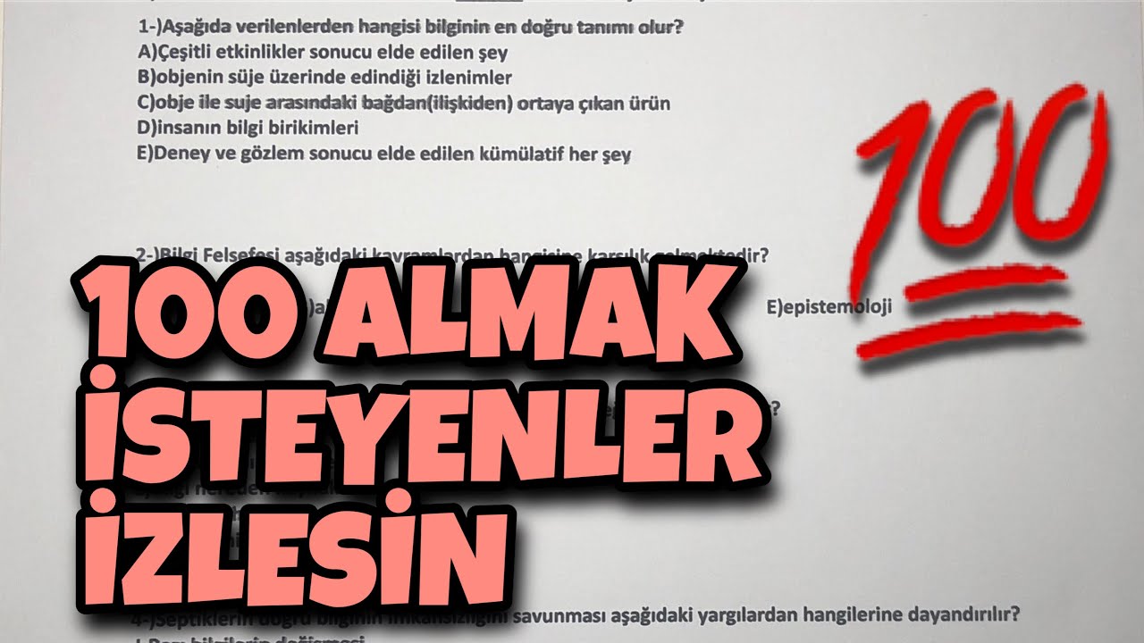10.Sınıf Felsefe 2.Dönem 1.Yazılı