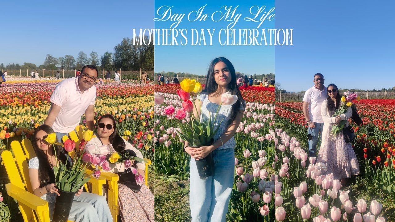 Peaceful Daily Vlog | Mother's Day Celebration in Tulip🌷Fields + Morning Routine & Cooking |