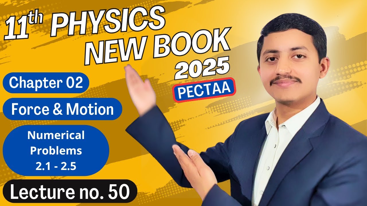 Numerical Problems (2.1-2.5) Chapter 2 | 11th Class Physics New Book 2025