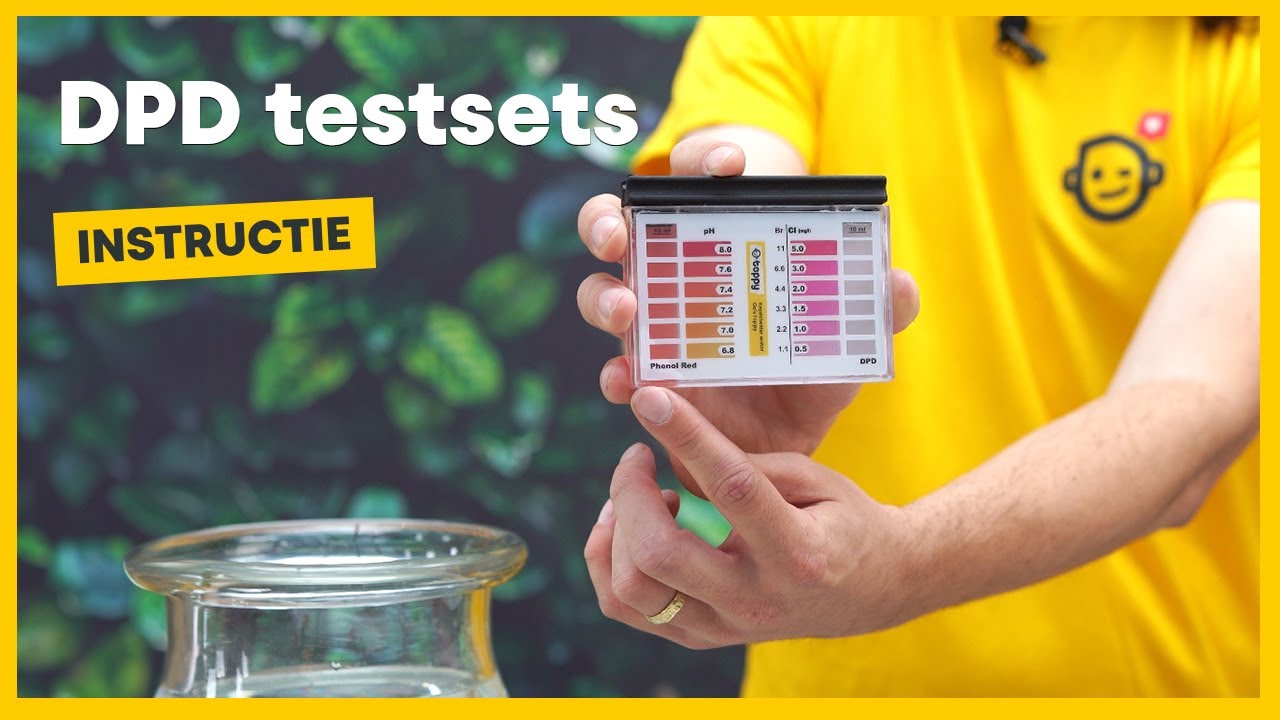 Zo test je het water met een DPD testset