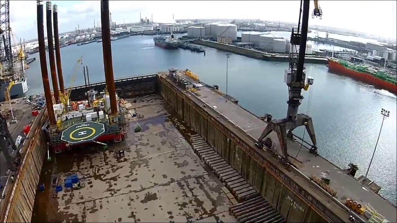 Paragon B391   Drone impression Keppel Verolme dry dock
