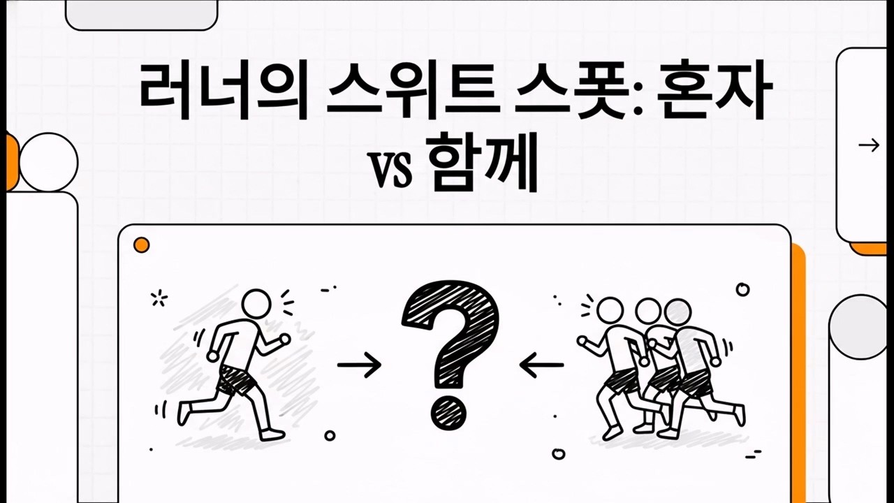 혼자 뛰는게 좋은가요? 같이 뛰는게 좋은가요? 전략적 훈련적용