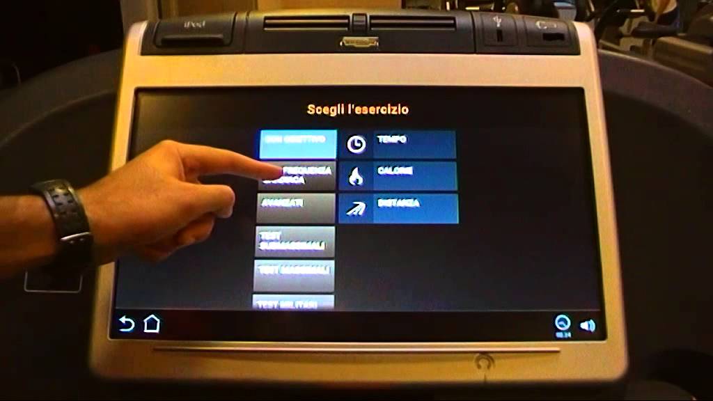 Unity Technogym - Spiegazione Interfaccia Cardio