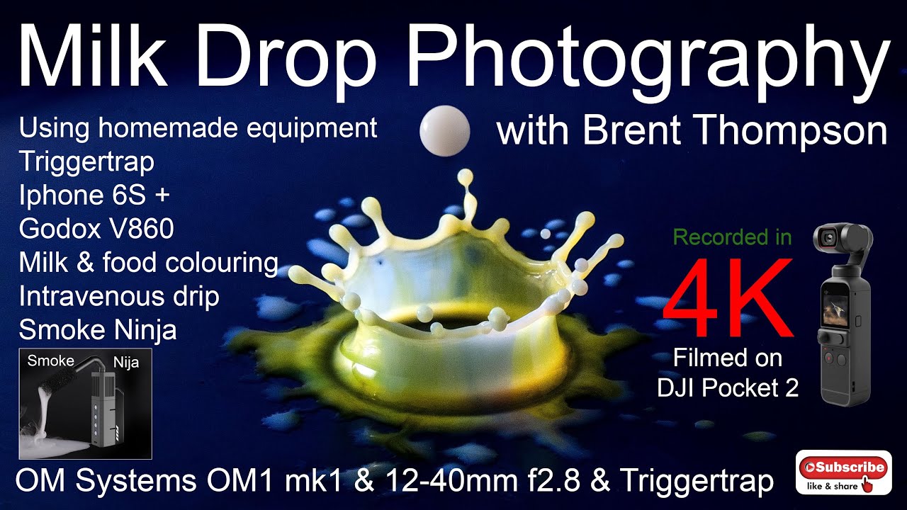 Droplet  Photography using Triggertrap Godox V860 and the Smoke Ninja machine & homemade equipment