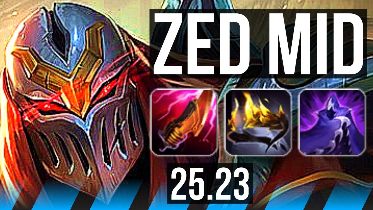 ZED vs MEL (MID) | 14/3/4, Godlike | EUW Master | 25.23