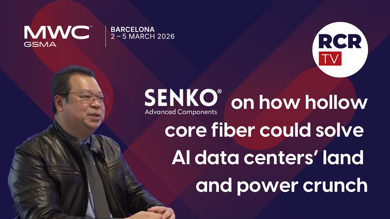 Senko on how hollow core fiber could solve AI data centers’ land and power crunch
