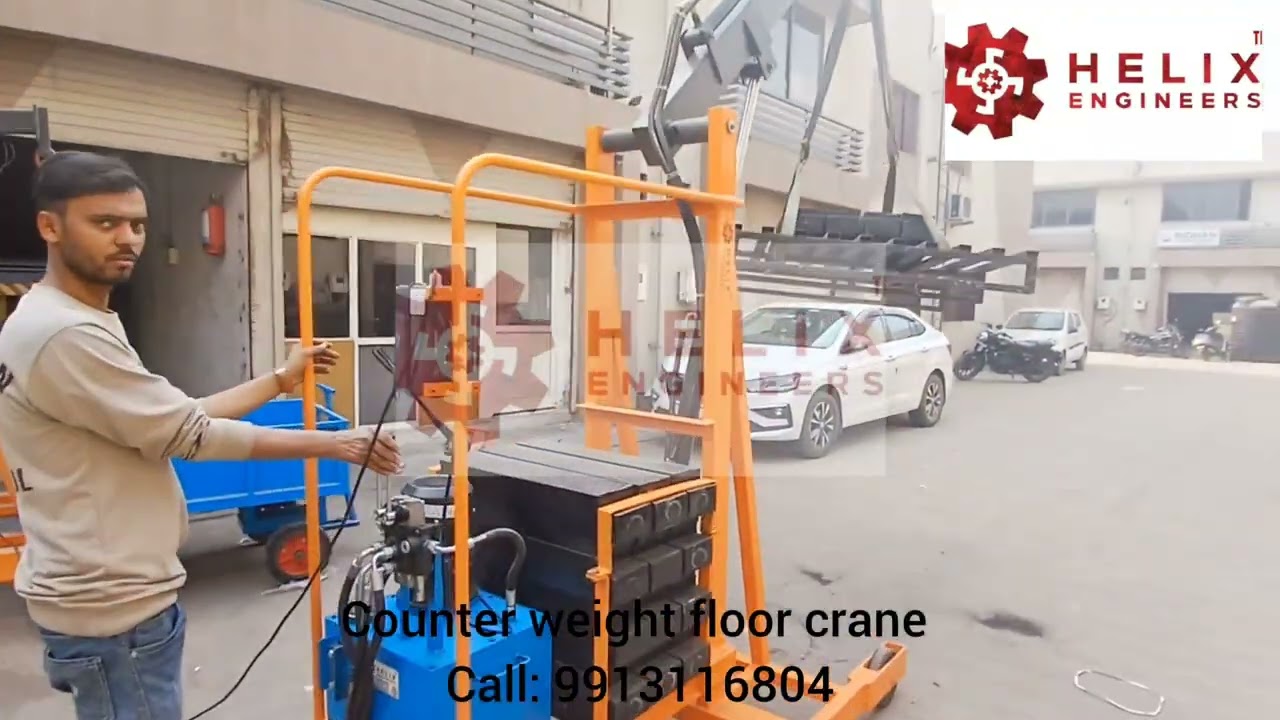 Heavy duty Electric floor crane supplier | Helix Engineers | call: 9913116804 | Crane | manufacturer
