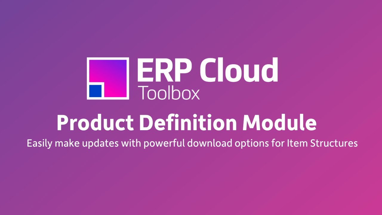 The More4apps ERP Cloud Toolbox Product Definition Module: Structures
