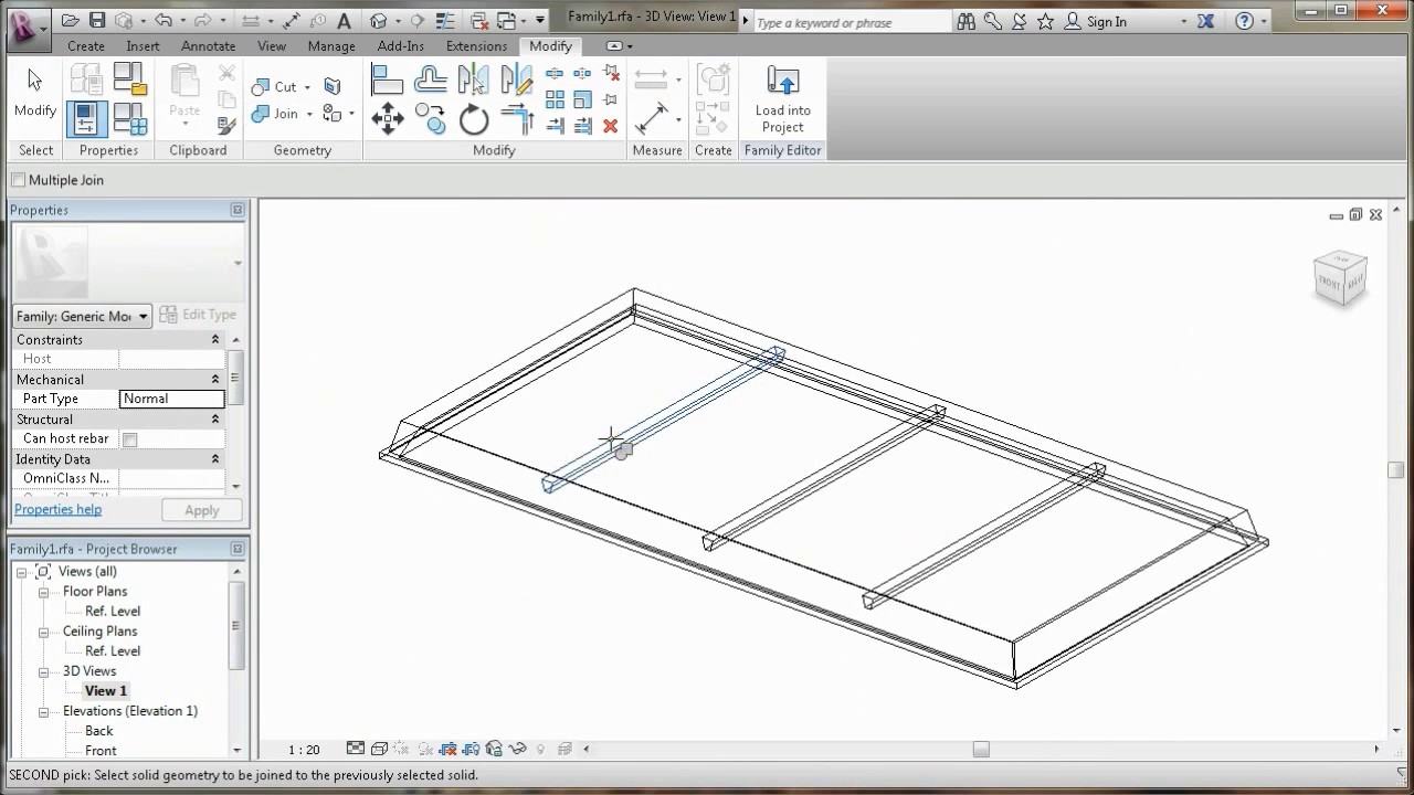 Autodesk Revit - roof panel family