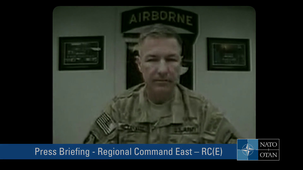 Press briefing - ISAF Commander Regional Command East - RC(E)