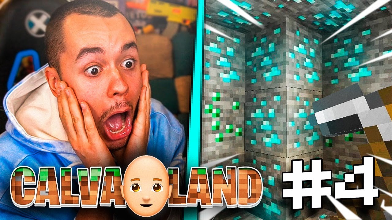 ¡¡ENCUENTRO MIS PRIMEROS DIAMANTES EN MINECRAFT!! | CALVALAND #4 - TheGrefg