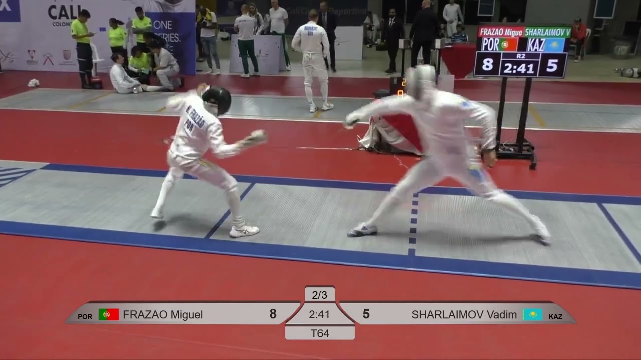 2024 113 T64 02 M E Individual Cali COL GP BLUE SHARLAIMOV KAZ vs FRAZAO POR