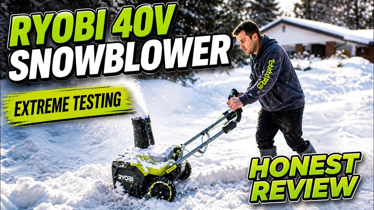 RYOBI 40V Snowblower Honest Review and Extreme Testing
