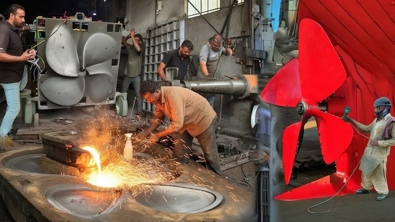 How a Giant Ship Propeller Is Forged | Amazing Manufacturing & Machining Process