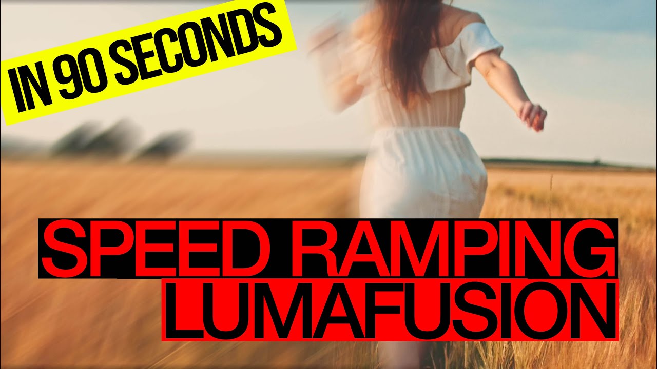 Lumafusion SPEEDRAMPING in 90 Seconds- SUPER SMOOTH - Tutorial [ENG]