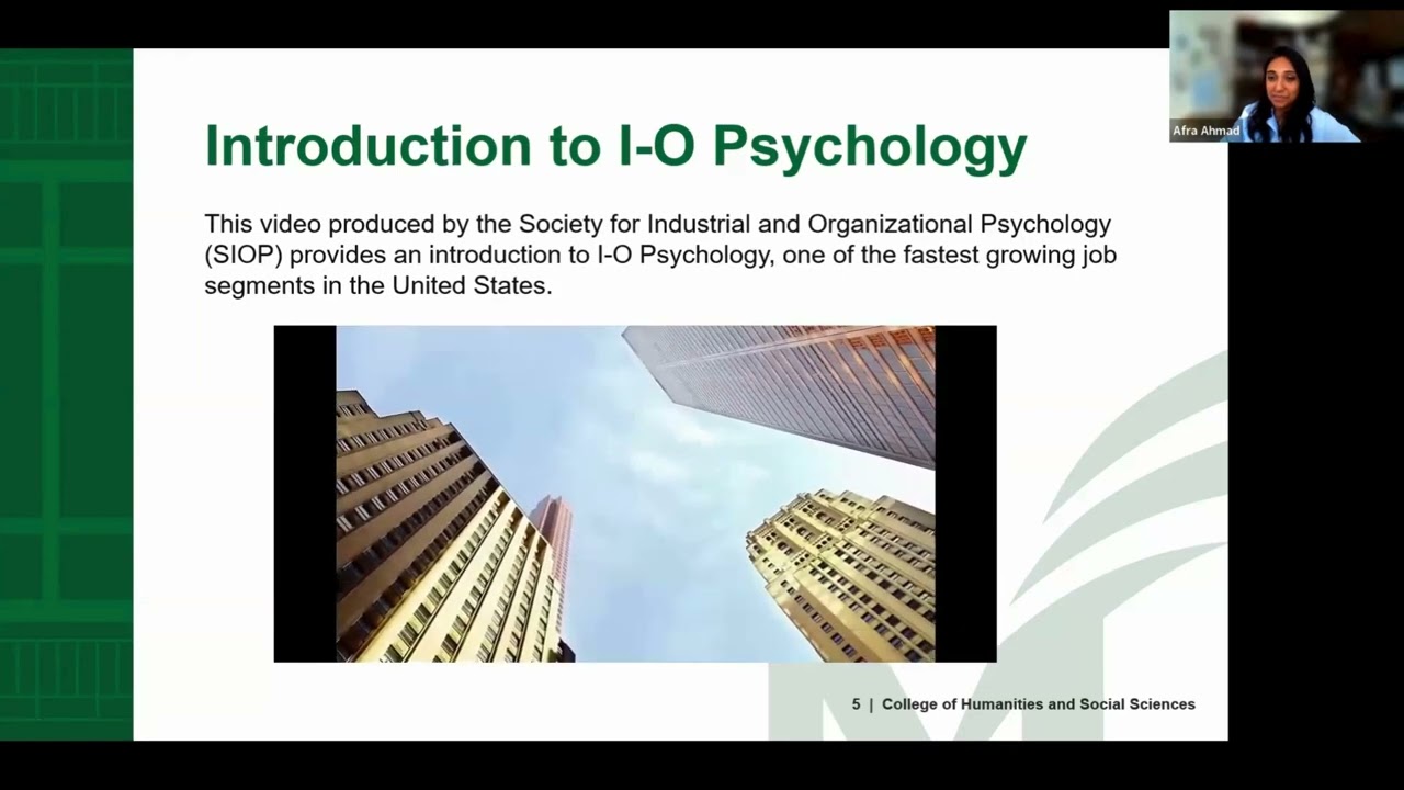 Inside GMU's Top-Ranked Online I-O Psychology Master's Program | Virtual Information Session