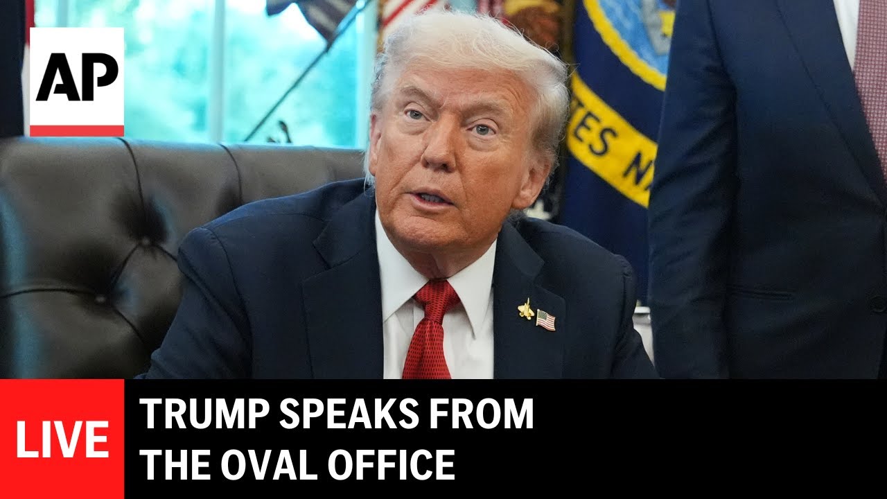LIVE: Trump speaks from the Oval Office