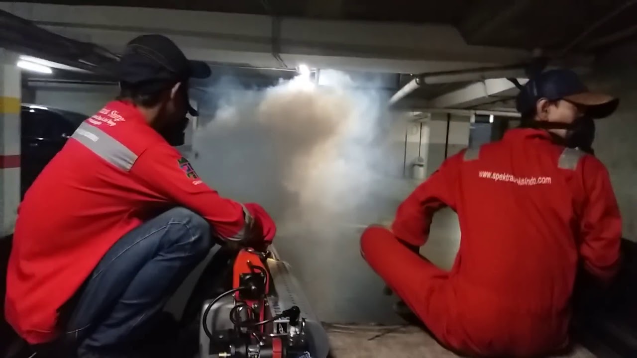 TRIK JITU Basmi nyamuk di areal basement yang luas. #apartment rasuna