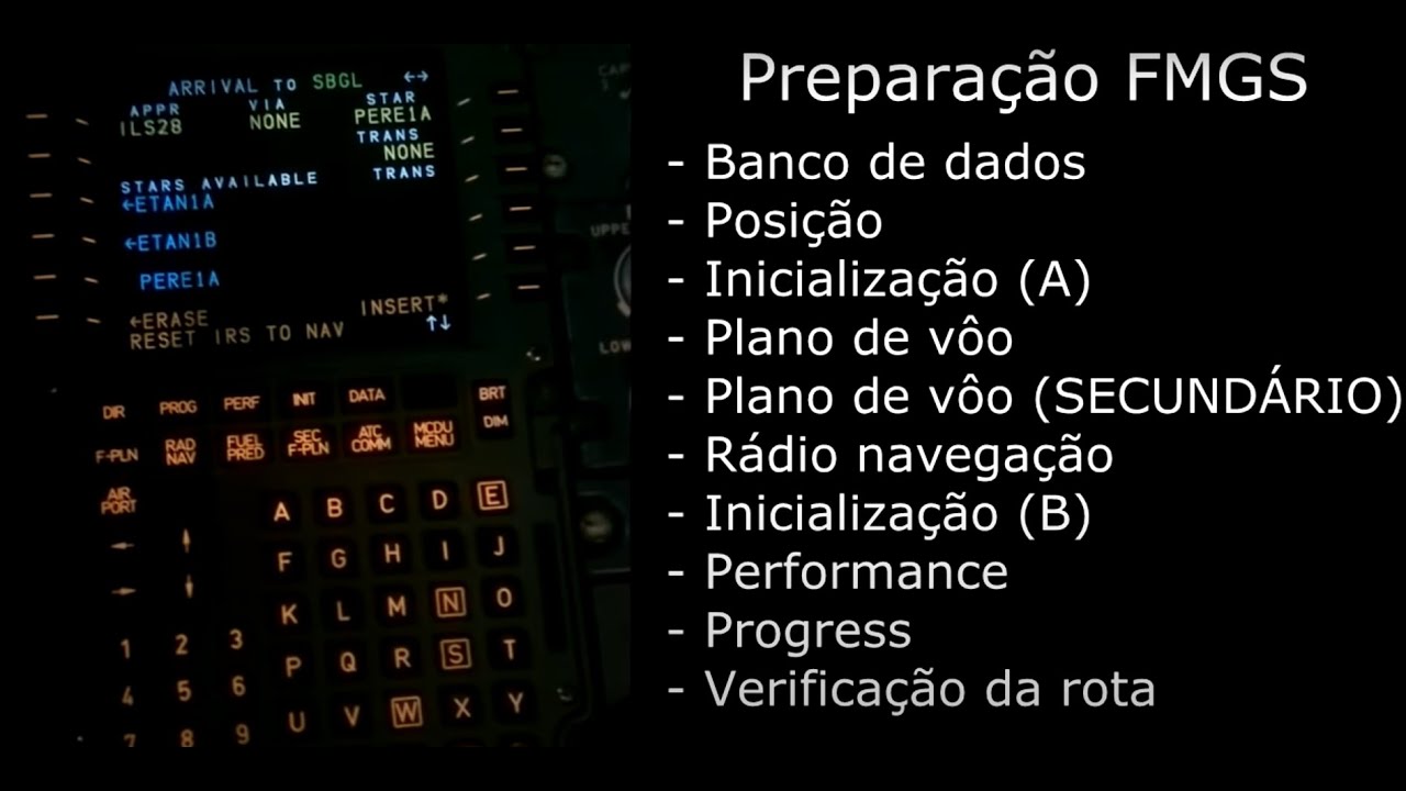 Como preparar o plano de voo (FMC) no Airbus a320 - Tutorial para iniciantes.