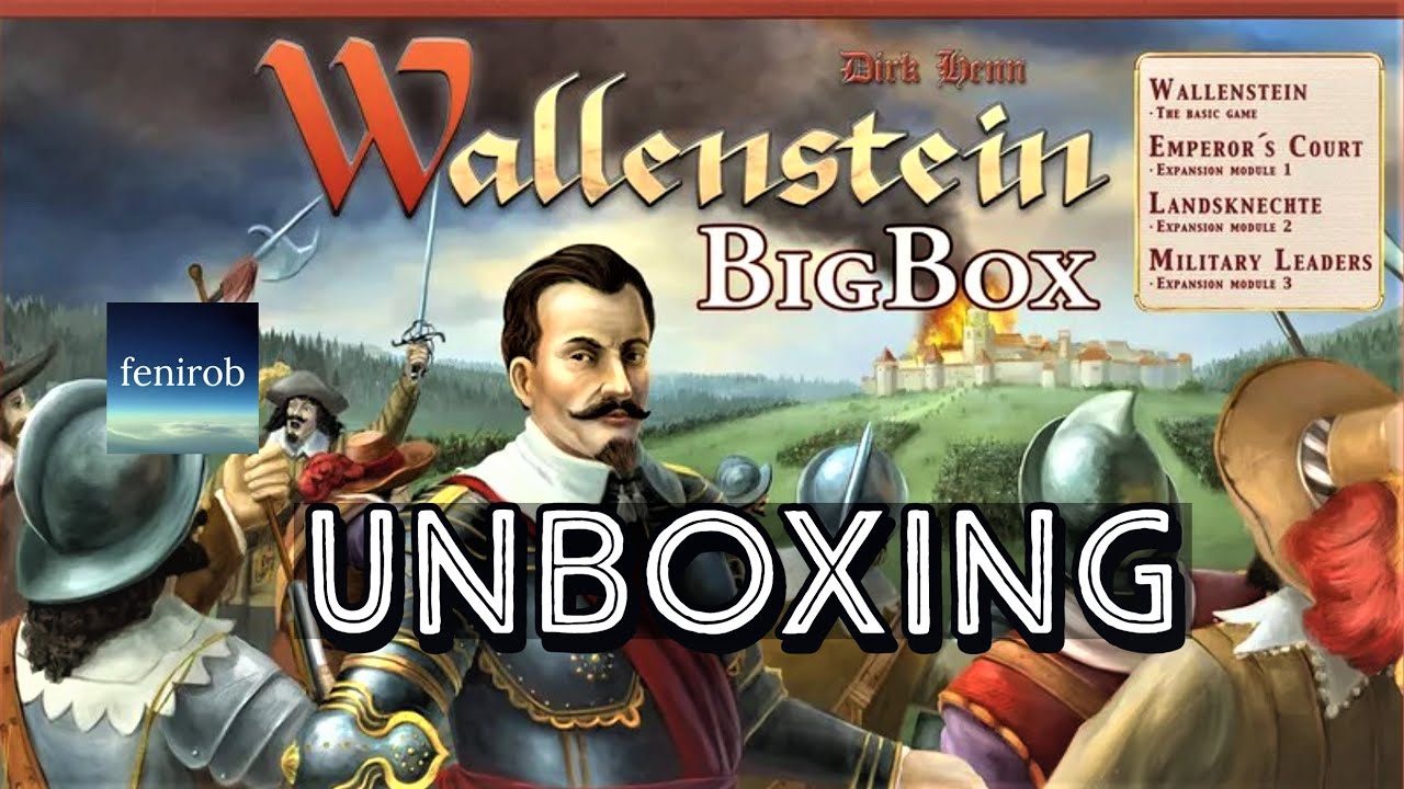 Wallenstein Board Game: Big Box 2021 - Unboxing (No Talking)