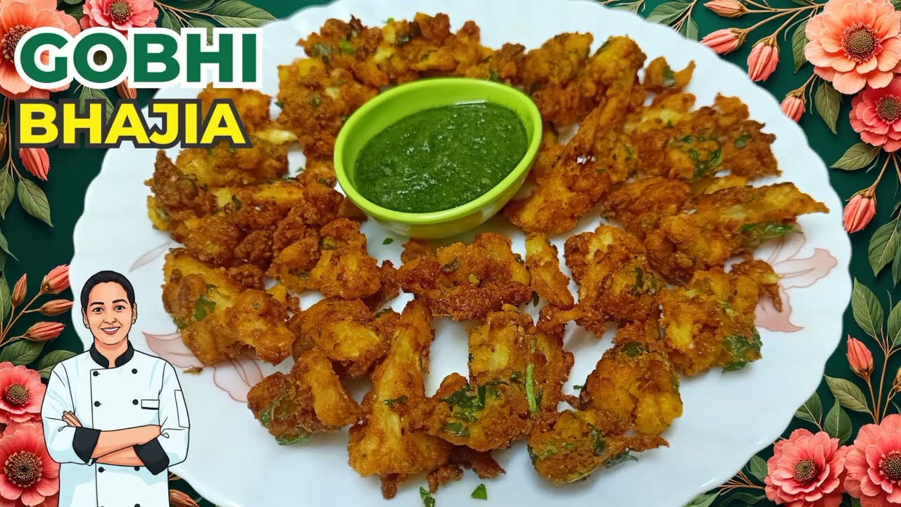 Gobhi Bhajia 😍 गोभी के कुरकुरे और स्वादिष्ट पकोड़े 😍 गोभी स्नैक्स गोभी रेसिपी