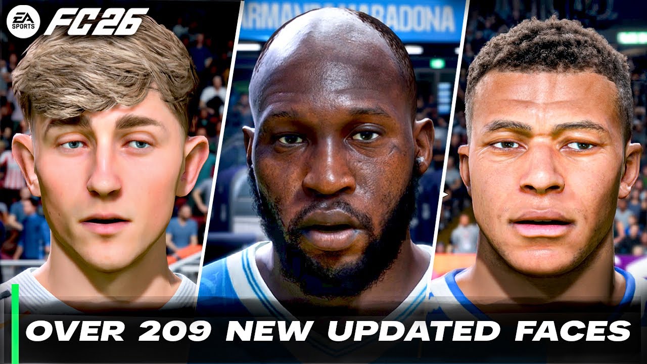 EA SPORTS FC 26 – ALL 209 New & Updated Player Faces (Part 1)