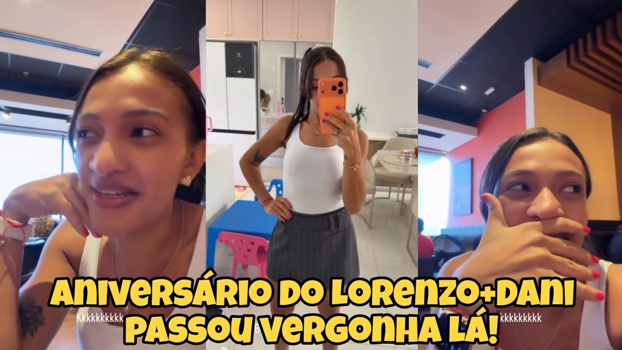 Dani Mendes+Aniversário do Lorenzo+ Dani passou vergonha no lugar que foram comer 