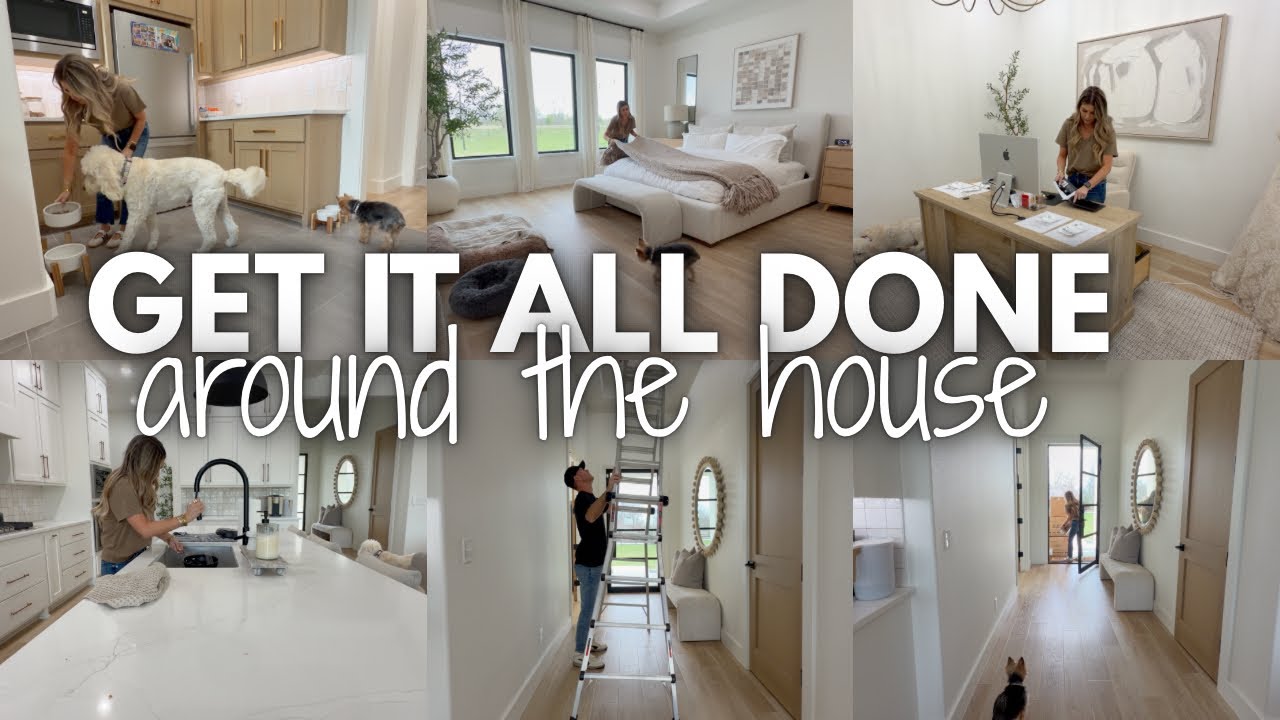REALISTIC GET IT ALL DONE AROUND THE HOUSE | WORK FROM HOME MOM DAY IN THE LIFE | AT HOME ROUTINE