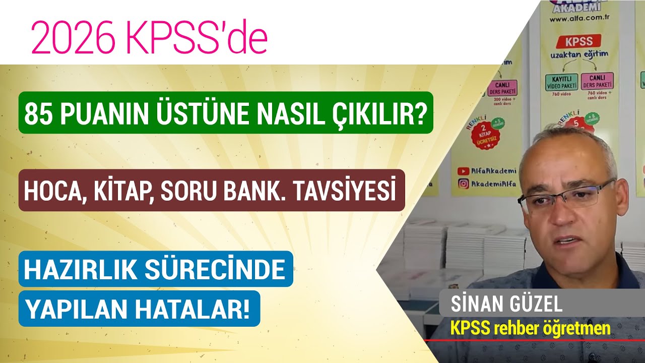 #2026KPSS : 85 üstü puan için nasıl hazırlanmalı? Hazırlıkta yapılan hatalar!