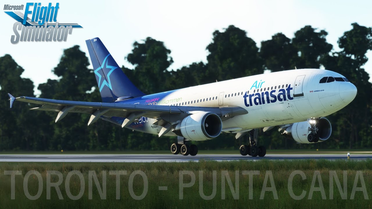 MSFS 2020 - IniBuilds A310 | Full flight from Snowy Toronto to Sunny Punta Cana