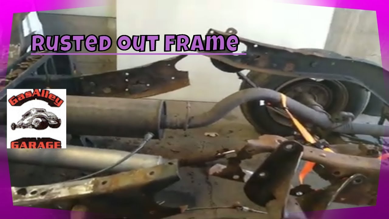 Plum Crazy 99 Dodge Dakota project Pt 10. rusted frame repair pt2