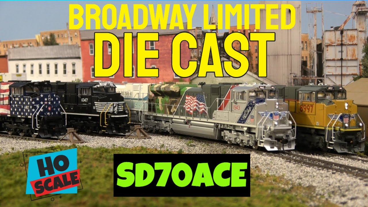 Broadway Limited HO Scale Die-Cast SD70ACe | First Metal BLI Diesel with DCC, Paragon4 Sound & Smoke