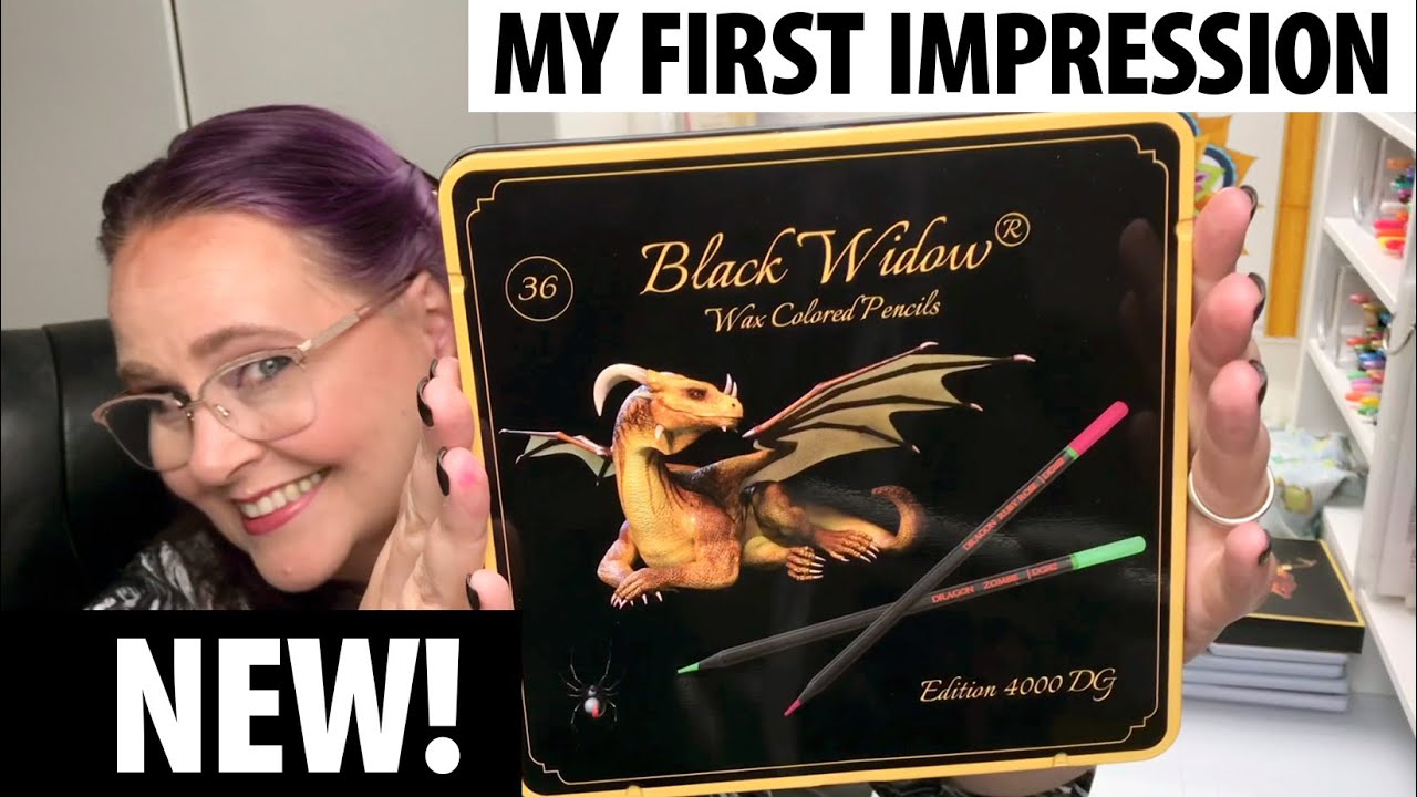 New DRAGON Black Widow Colored Pencils (Ultimate GIVEAWAY!)