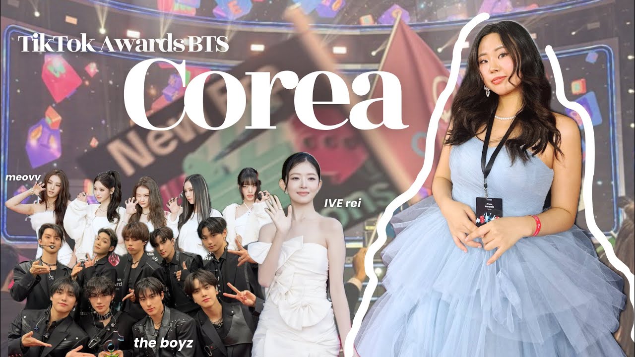 VLOG🎀 Mi primera CARPETA ROJA en los TikTok Awards Korea🫢💃🏻viendo a THEBOYZ y REI, behind the scenes