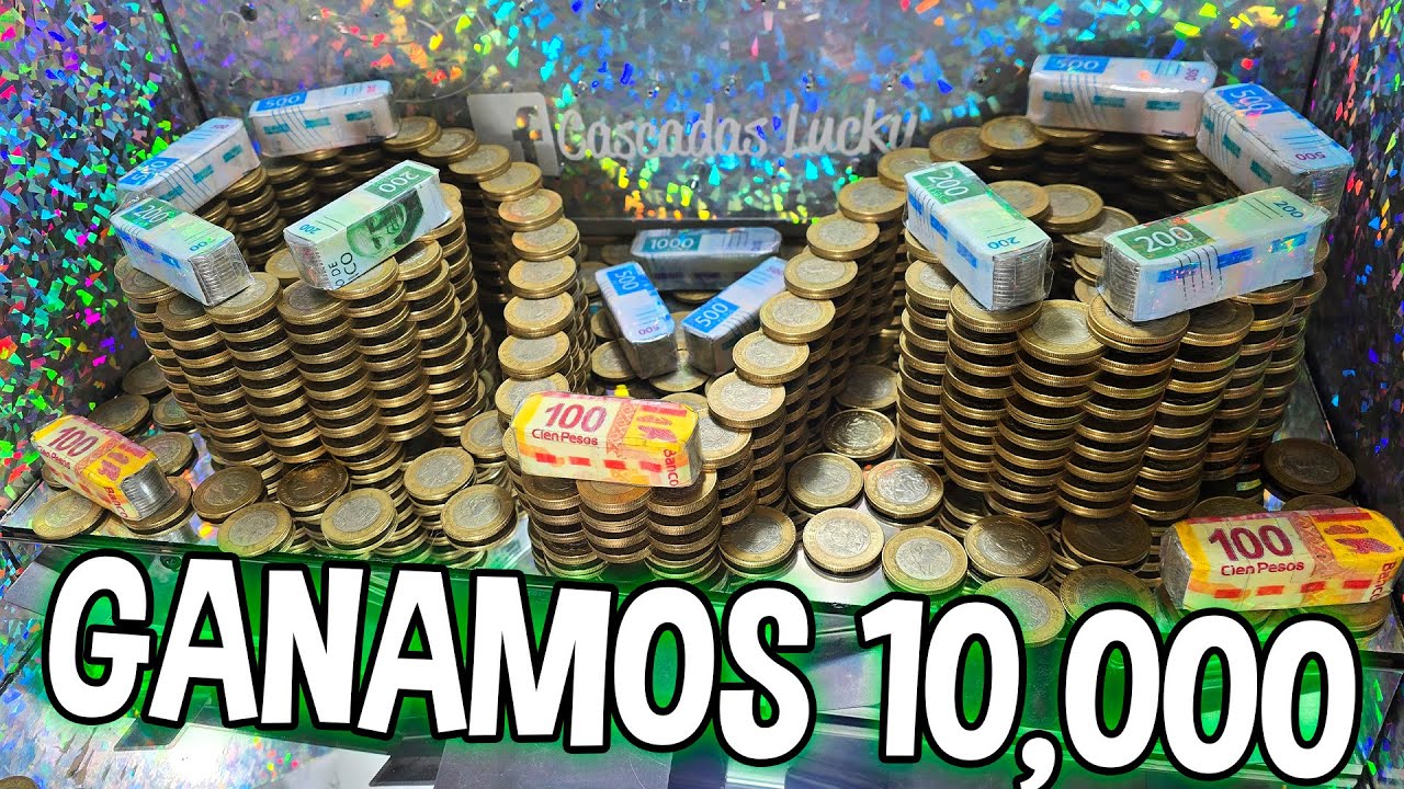 SACAMOS CASI TODAS LAS MONEDAS De esta Maquinita #coinpusher #maquinitas #tragamonedas