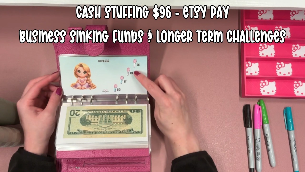 Cash Stuffing $96 - Etsy Pay | Business Sinking Funds & Longer Term Savings Challenges