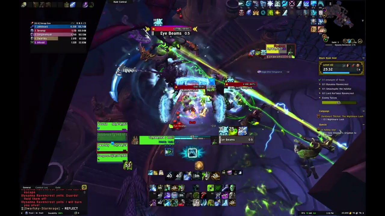 WoW Legion Remix | Black Rook Hold +42 | Frost DK POV