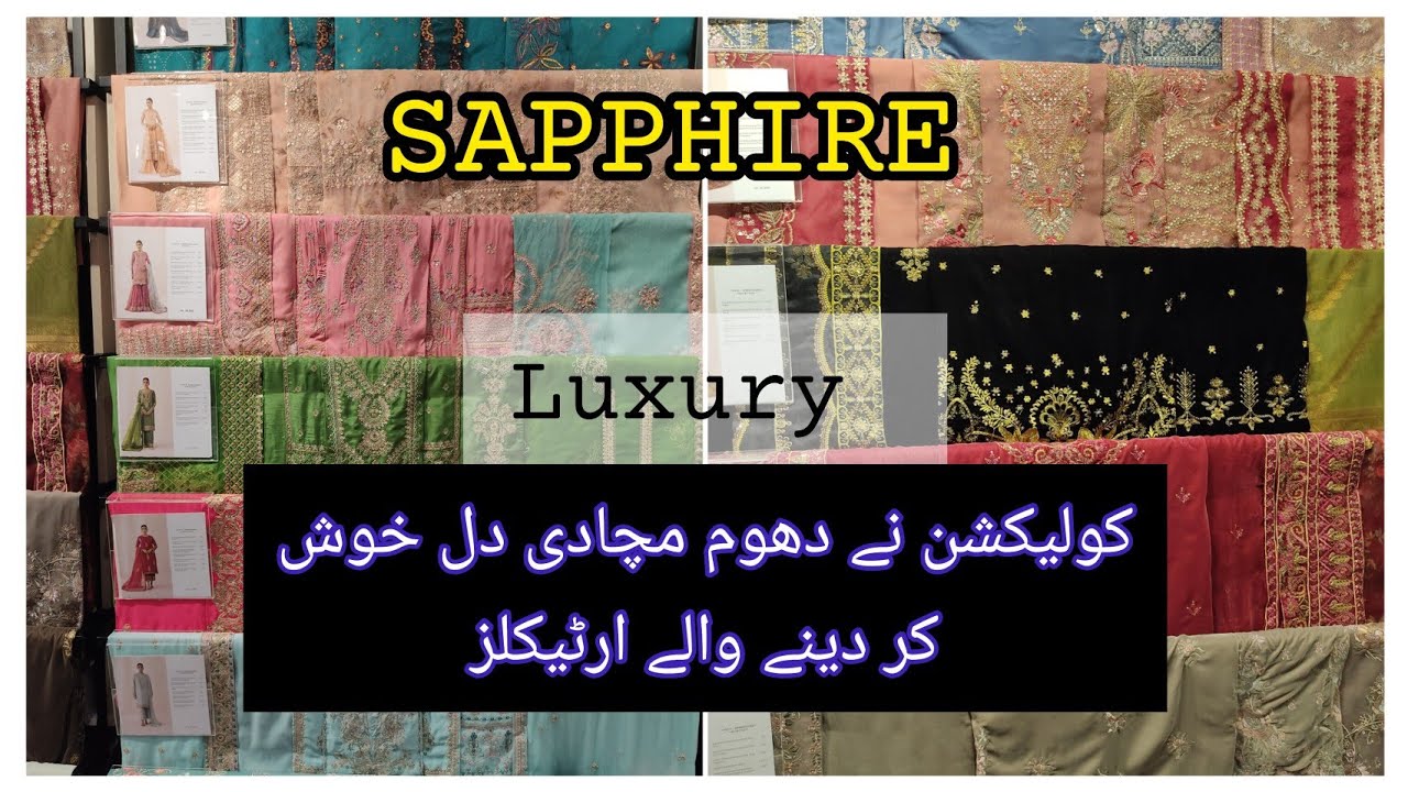 Sapphire new luxury collection/sapphire fancy winter articles/ sapphire silk new suits/glamour it.