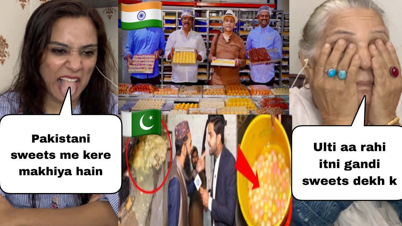 Indian Sweets Making Hygiene 🇮🇳 VS Pakistani Sweets Making Hygiene 🇵🇰 ||Pakistani Reaction