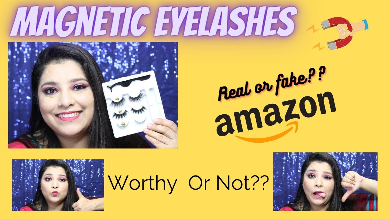 Magnetic Eyeliner and Lashes|How to use magnetic eyelashes|Amazon Magnetic lashes|Worth buying ??