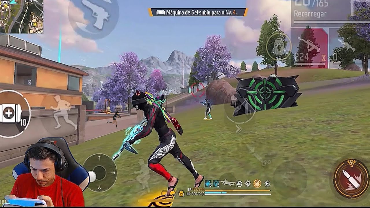 16 KILLS FÁCIL FULL RUSHADÃO DE MP40 SOLO RANQUEADA! FREE FIRE MOBILE!!!