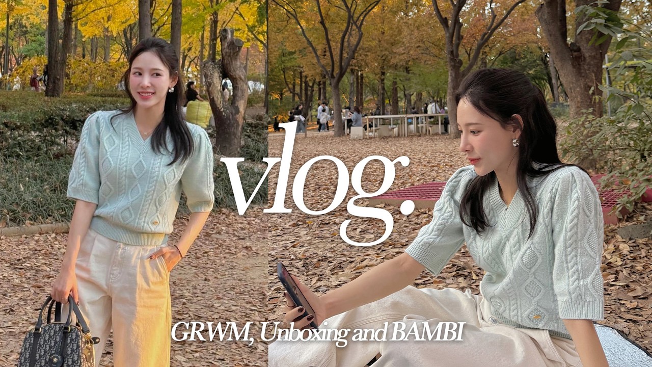 (SUB) 11월 vlog l 겨울 쇼핑 언박싱 해요💕 | 청담샵 피부 광 내는 베이스 GRWM🍯 | 가을 피크닉 막차🍁 | 7개월 봉사 수료💪 + 내가 쓴 첫번째 책📚